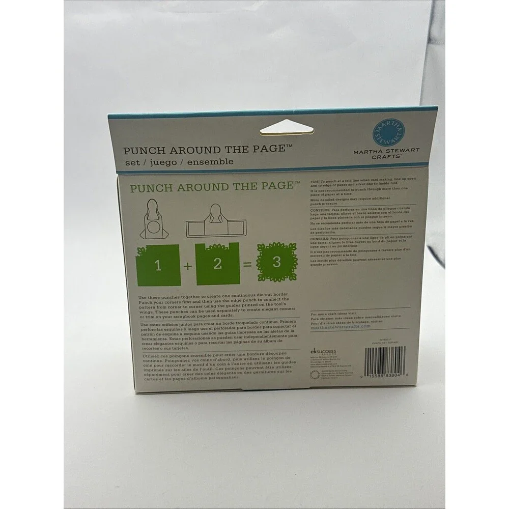 Martha Stewart Topiary Punch Around The Page Set New Decorative